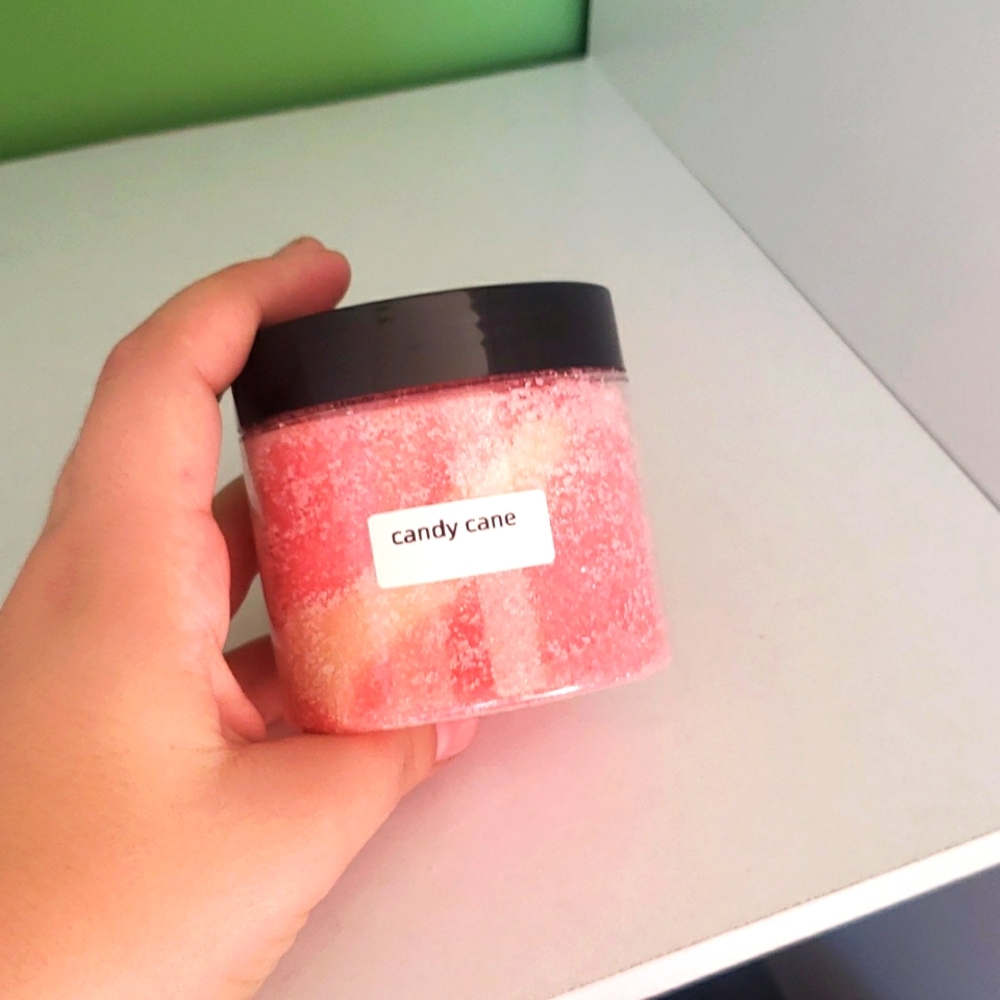 New release candy cane body scrub